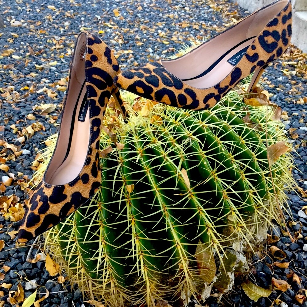 Steven By Steve Madden Calf Hair Leopard Pumps S/7